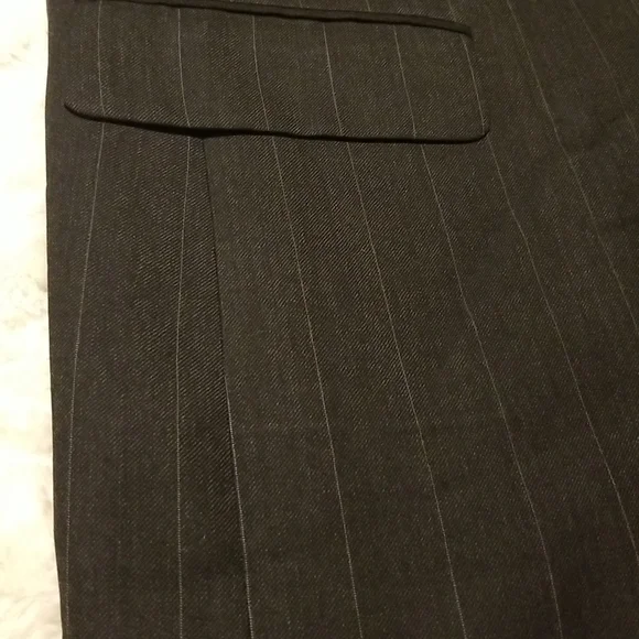 Burberry Blazer Jacket Mens 42 Wool Black Striped Vintage
